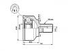 CV Joint Kit:GR28-25-60X