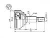 CV Joint Kit:39101-CA000